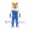 Lioness Mascot Costume with Blue White Tracksuit
