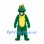 Crocodile Mascot Costume in Green with Yellow Belly and Back Spikes