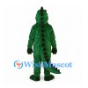 Crocodile Mascot Costume in Dark Green with Cream Belly
