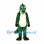 Crocodile Mascot Costume in Dark Green with Cream Belly