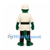 Dinosaur Mascot Costume with Cream Military Tunic and Cap