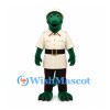 Dinosaur Mascot Costume with Cream Military Tunic and Cap