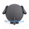 Elephant Mascot Costume in Gray with Round Body and Small Tusks