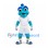 Monster Mascot Costume in Turquoise with White Sports Uniform