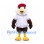 Eagle Mascot Costume with White Baseball Shirt and Red Cap