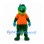 Crocodile Mascot Costume with Orange Shirt and White Blue Cap
