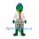 Crocodile Mascot Costume with Cream Shirt and Plaid Golf Shorts