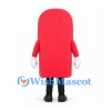 Mailbox Mascot Costume in Red with Large Smiling Face