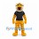 Tiger Mascot Costume with Yellow Stripes and Black Shirt