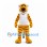 Tiger Mascot Costume with Yellow Stripes and White Shirt