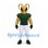 Wasp Mascot Costume with Muscular Gold Body and Green Football Shirt