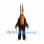 Monster Mascot Costume with Long Horns and Shaggy Black Robe