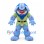 Monster Mascot Costume in Blue with Green Tunic and Belt
