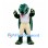 Dragon Mascot Costume in Dark Green with Cream Trousers and Wings