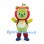 Apple Character Mascot Costume with Red Helmet and Goggles