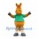Horse Mascot Costume in Tan with Green Shirt