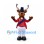 Moose Mascot Costume in Red Military Style Jacket and White Trousers