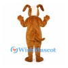 Dog Mascot Costume in Tan with White Muzzle and Belly