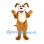 Dog Mascot Costume in Tan with White Muzzle and Belly