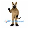 German Shepherd Dog Mascot Costume in Tan with Black Muzzle