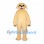 Dog Mascot Costume in Tan with Floppy Ears and Rounded Muzzle