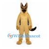 German Shepherd Dog Mascot Costume with Tan Body and Black Back
