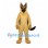 German Shepherd Dog Mascot Costume with Tan Body and Black Back
