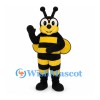 Bee Mascot Costume with Round Eyes and Yellow Wings