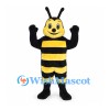 Bee Mascot Costume with Yellow Face and White Wings
