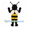 Bee Mascot Costume with Long Antennae and White Wings
