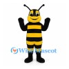Bee Mascot Costume with Long Antennae and White Wings