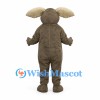 Koala Mascot Costume in Gray with Large Cream Ears and Belly