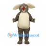 Koala Mascot Costume in Gray with Large Cream Ears and Belly