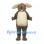 Koala Mascot Costume in Gray with Large Cream Ears and Belly