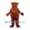 Bear Mascot Costume in Rust Brown with Rounded Body