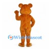 Bear Mascot Costume in Orange Brown with Cream Belly