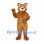 Bear Mascot Costume in Brown with Blue Eyes and Cream Muzzle