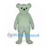Bear Mascot Costume in Pale Green with Round Ears