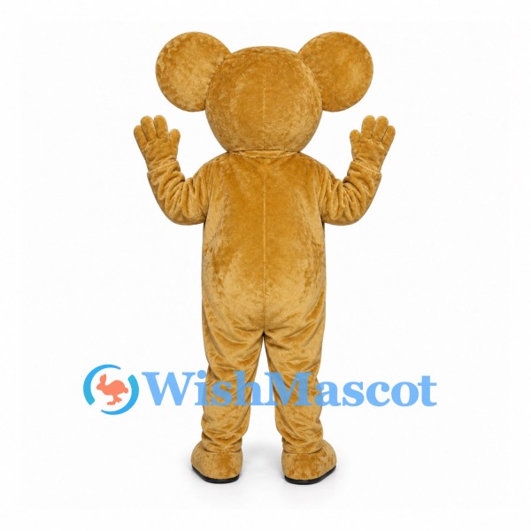 Koala Mascot Costume in Gold with Large Cream Ears
