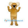 Koala Mascot Costume in Gold with Large Cream Ears