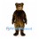 Bear Mascot Costume in Dark Brown with Golden Muzzle