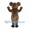 Koala Mascot Costume in Gray Brown with Large Cream Ears