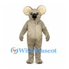 Koala Mascot Costume in Gray with Fluffy Ears