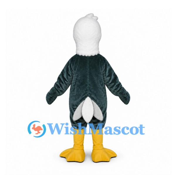 Eagle Mascot Costume with White Head and White Belly Panel