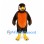 Robin Mascot Costume in Brown with Orange Chest