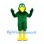 Bird Mascot Costume in Green with Large Yellow Beak