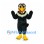 Bird Mascot Costume in Dark Green with Cream Neck Ruff