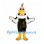 Vulture Mascot Costume with Bald Pink Head and White Neck Ruff
