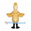 Cockatoo Mascot Costume in Gold and Cream with Raised Crest