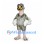 Ostrich Mascot Costume in Gray with Pink Neck and Long Legs